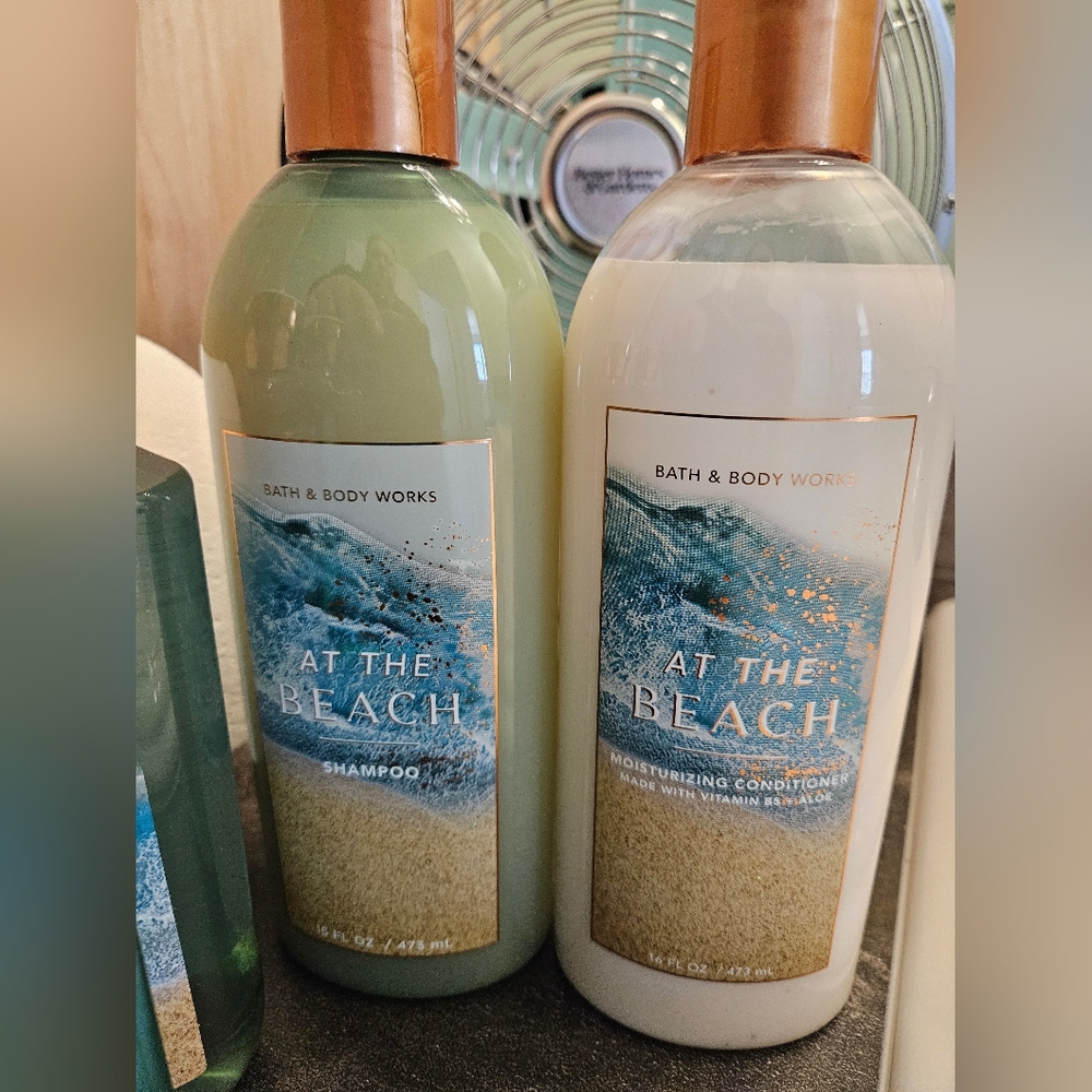 At The Beach Bath & Body Works Cream Wash Shampoo Conditioner New Full Size - Picture 7 of 8